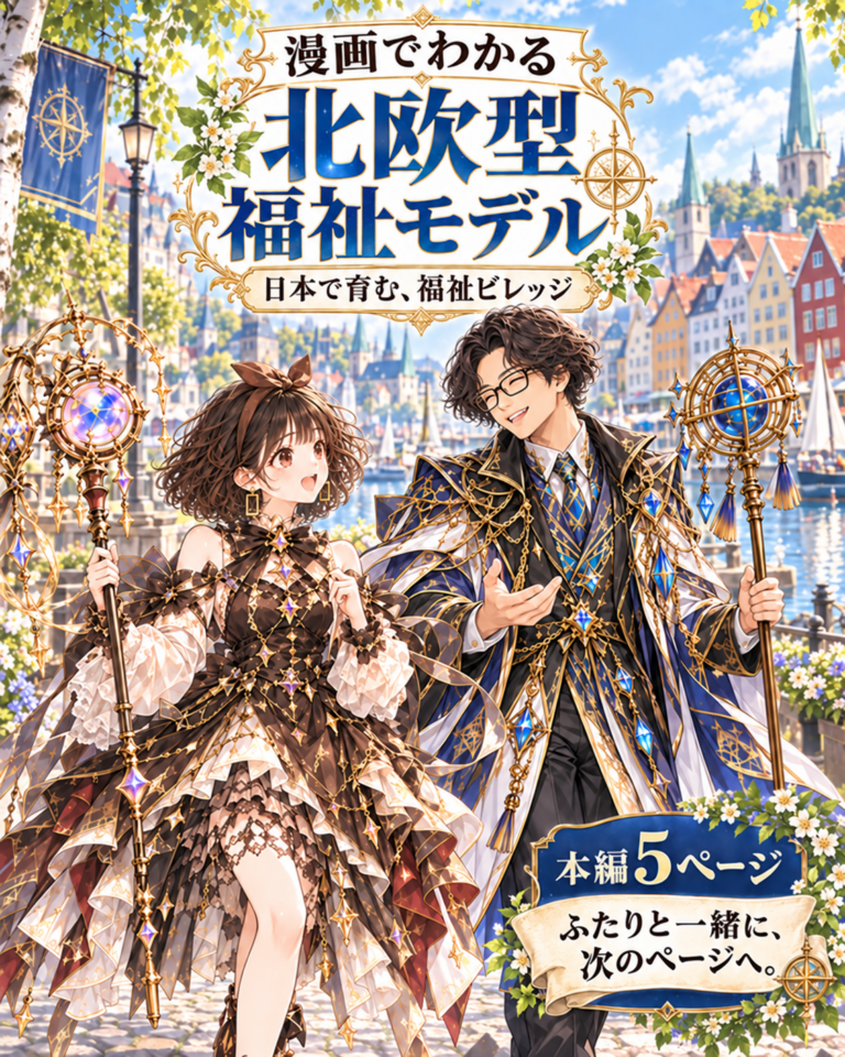 漫画でわかる北欧型福祉モデルの表紙